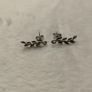 Tiffany & Co. Olive Leaf Climber Earrings.